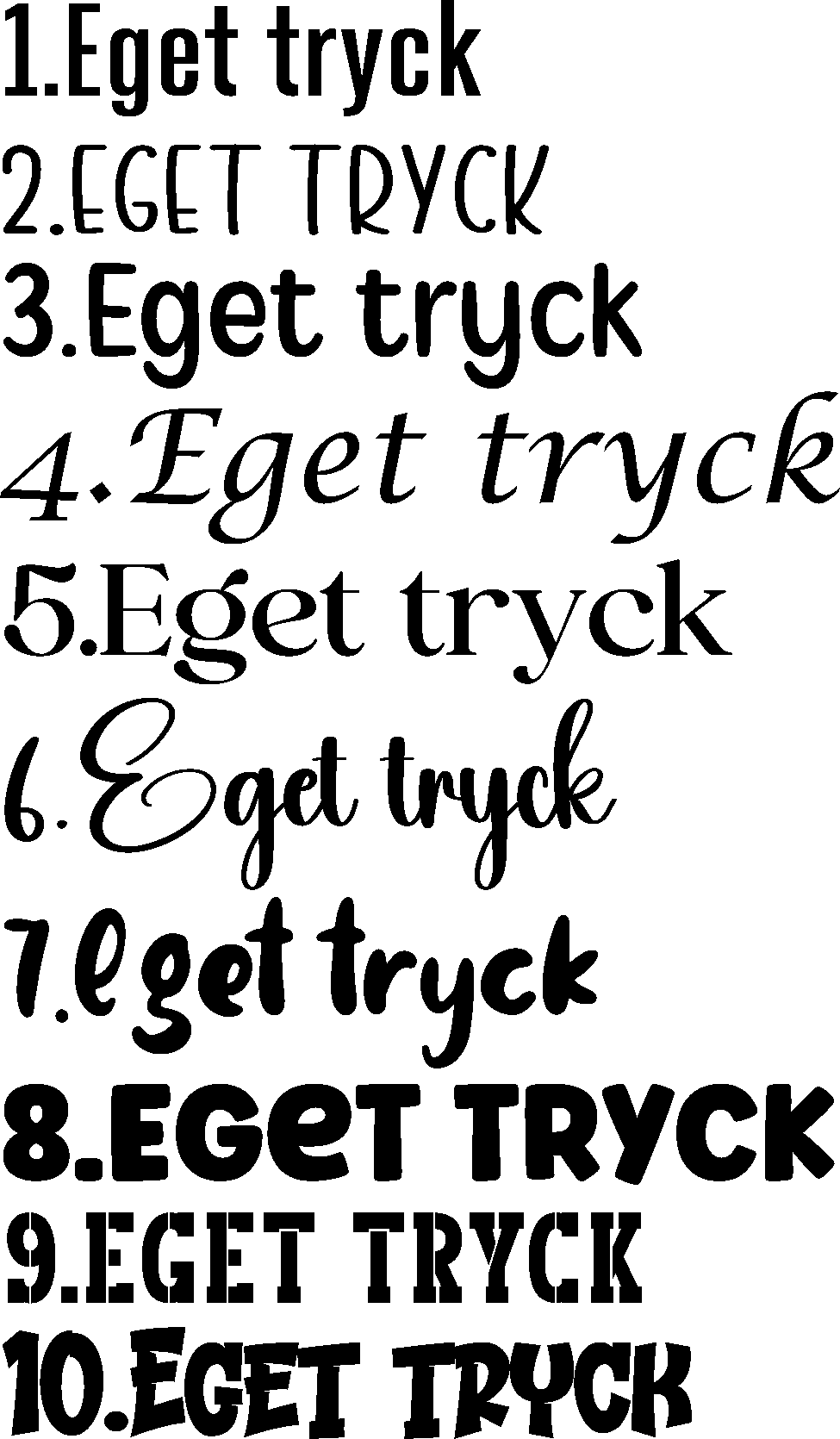 T-shirt med EGET TRYCK