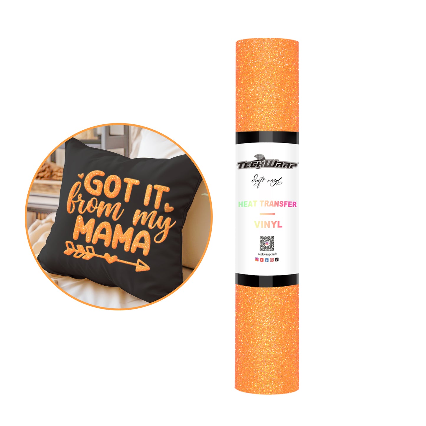 TeckWrap Glitter Puff HTV