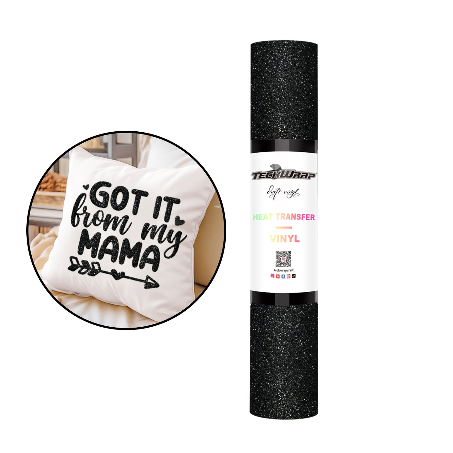 TeckWrap Glitter Puff HTV