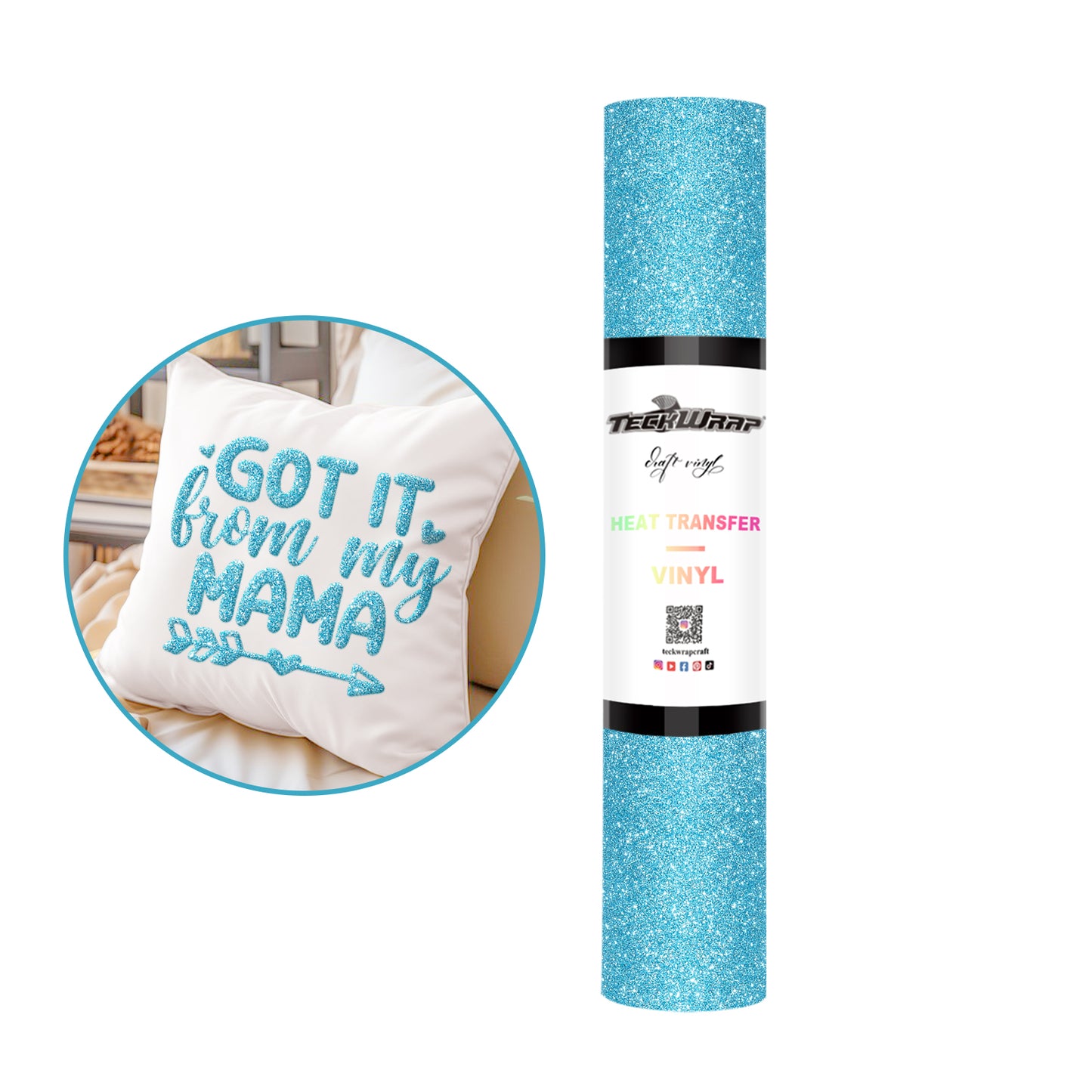 TeckWrap Glitter Puff HTV