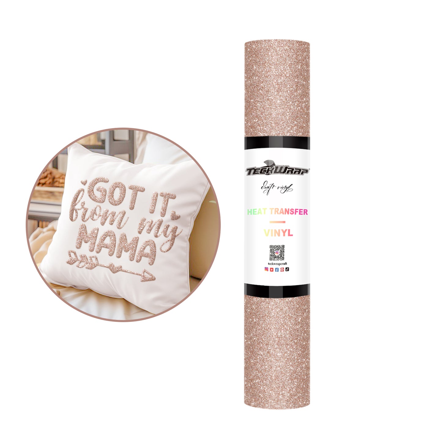 TeckWrap Glitter Puff HTV