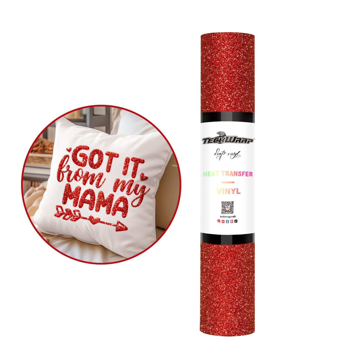 TeckWrap Glitter Puff HTV