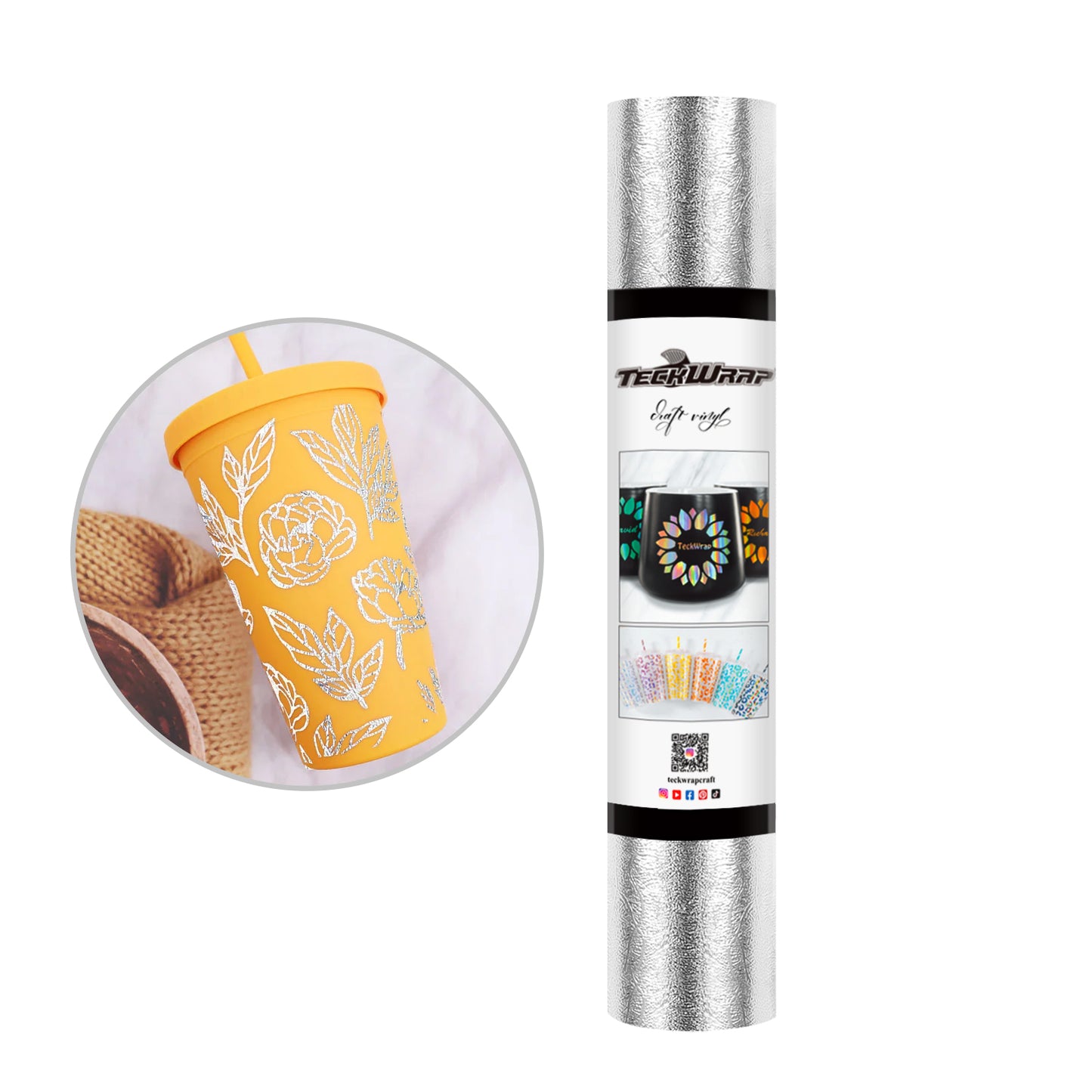 TeckWrap Textured Metallic Adhesive Vinyl